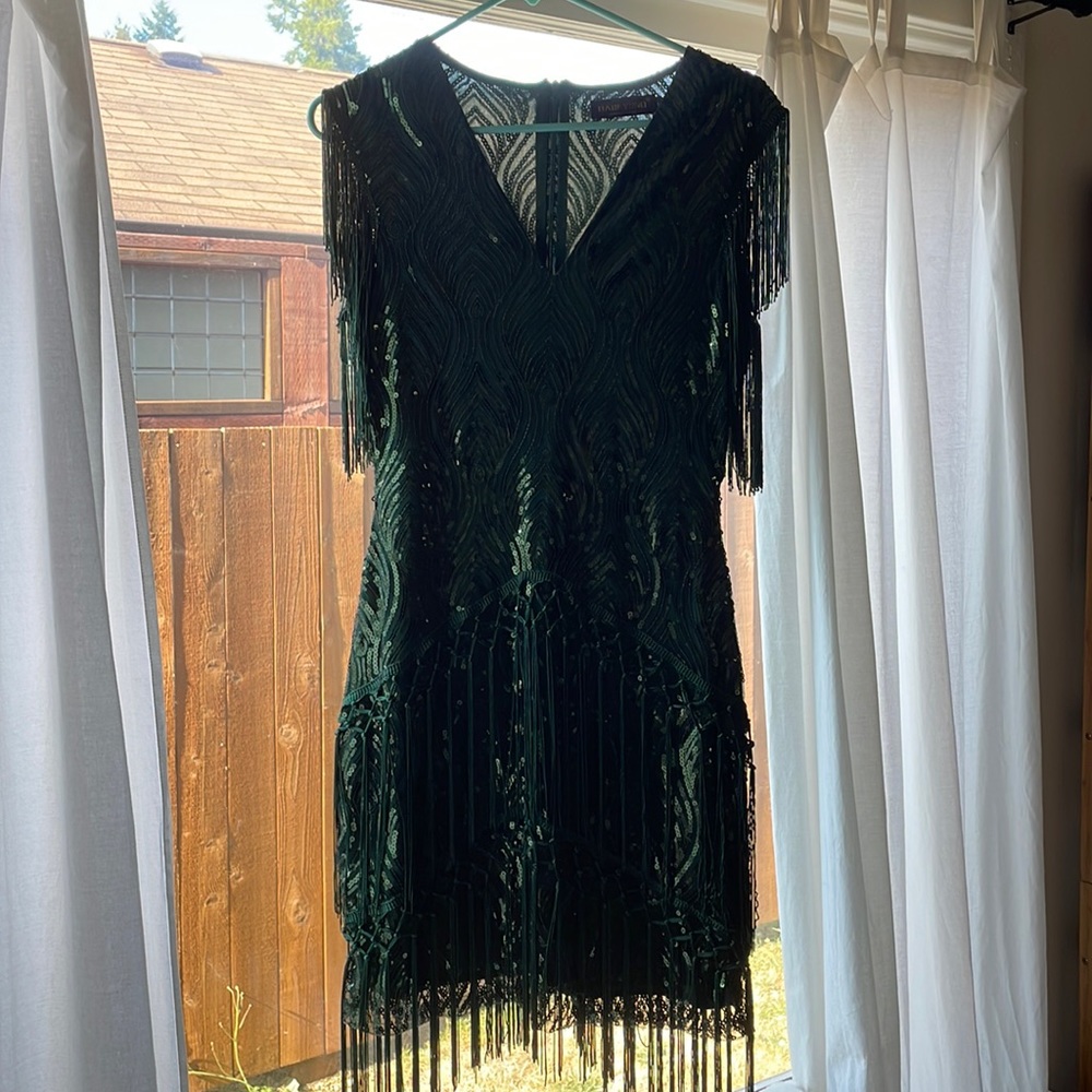 Babeyond flapper dress in green size S